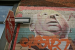 Hitchcock street art - Street art of Alfred Hitchcock in Quebec, where ''I Confess'' was filmed.