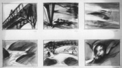 Saboteur (1942) - storyboard - Storyboard sequence from ''Saboteur''.