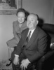 Alfred and Alma Hitchcock (1956) - Photograph of Alma Reville and Alfred Hitchcock, taken in August 1956.