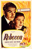 Rebecca (1940) - poster - 1944 re-release poster for ''Rebecca'' (1940).