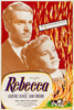 Rebecca (1940) - poster - 1950s re-release one sheet poster for ''Rebecca'' (1940).