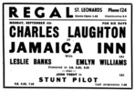 Jamaica Inn (1939) - newspaper advert - Newspaper advert for ''Jamaica Inn'', from the Hull Daily Mail (28/Oct/1930)